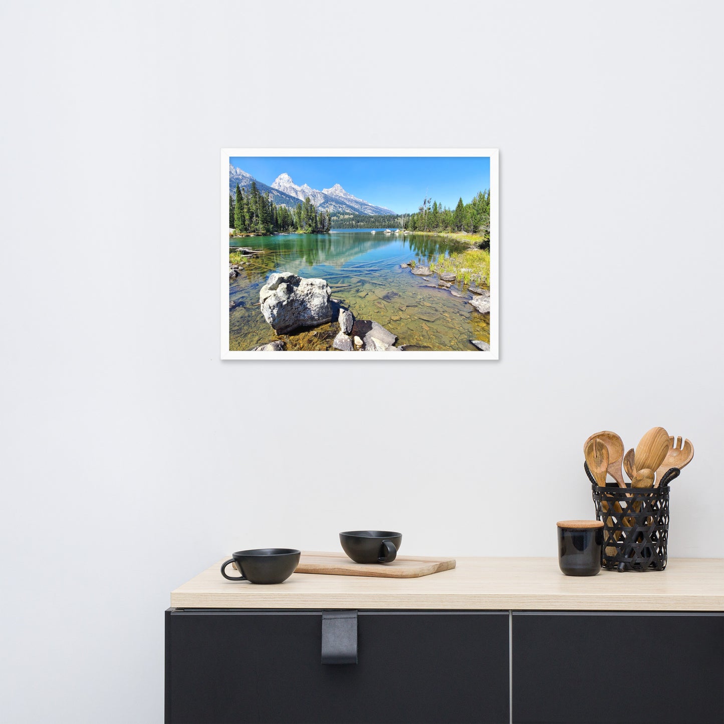 Jenny Lake, Teton NP, Framed poster
